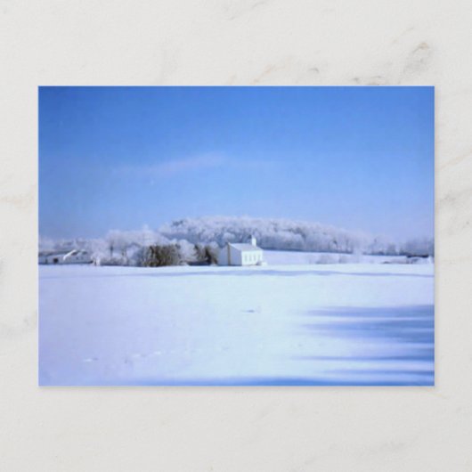 Winterkirche Postkarte (Vorderseite)
