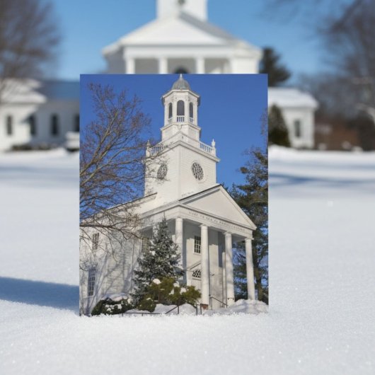 Winterkirche Postkarte