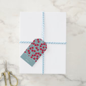 Winterkirsche. Geschenkanhänger (Mit Garn)