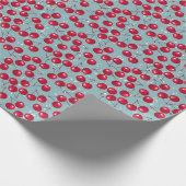 Winterkirsche. Geschenkpapier (Ecke)