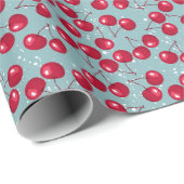 Winterkirsche. Geschenkpapier (Rolleneckpunkt)