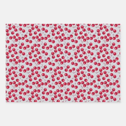 Winterkirsche. Geschenkpapier Set (Vorderseite 2)