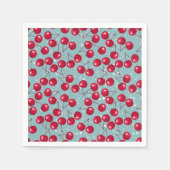 Winterkirsche. Serviette (Vorderseite)