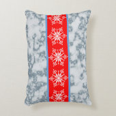 Winterkissen-Design mit Schneeflocken und Eis. Dekokissen (Vorderseite(Vertikal))