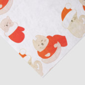 Winterkitty Seidenpapier (Detail)