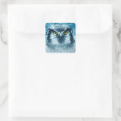 Winterkleber Quadratischer Aufkleber (Tasche)