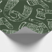 Winterkleid Sweaters Mittens Scarves Socken Wrapp Geschenkpapier (Ecke)