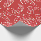 Winterkleideraum Pullover Mittens Scarves Socken Geschenkpapier (Ecke)