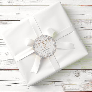 Winterkleidung Baby Cold Outdoor Babydusche Runder Aufkleber