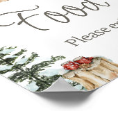 Winterkleidung Es ist kalt draußen Babydusche Nahr Poster (Ecke)