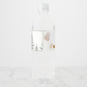 Winterkleidung Es ist kalte Außendusche Wasserflaschenetikett (Rückseite)