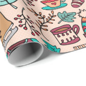 Winterkleidung Geschenkpapier (Rolleneckpunkt)