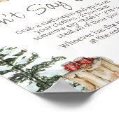 Winterkleidung im Freien kalt, sagt nicht Baby Poster (Ecke)