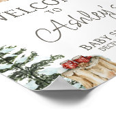 Winterkleidung ist kalt draußen Willkommen Poster (Ecke)