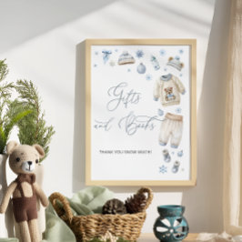 Winterkleidung Kinderdusche Geschenkbuch Poster