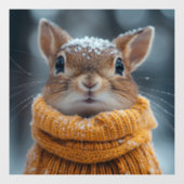 Winterklemme Fensteraufkleber (Blatt)