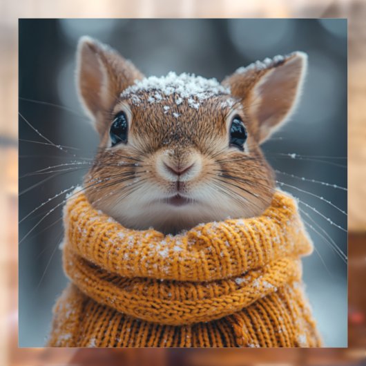 Winterklemme Fensteraufkleber (Blatt 2)
