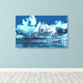 Winterklippen Leinwanddruck (Insitu (Holzboden))