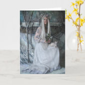 Winterkönigin Karte (Gelbe Blume)