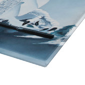 Winterkönigin White Dragon Fantasy Schneidebrett (Ecke)