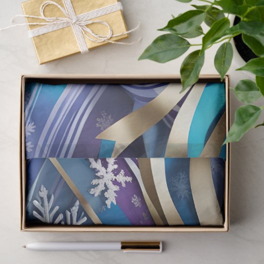 Winterkönigliches Elegantpapier Seidenpapier (Geschenk)