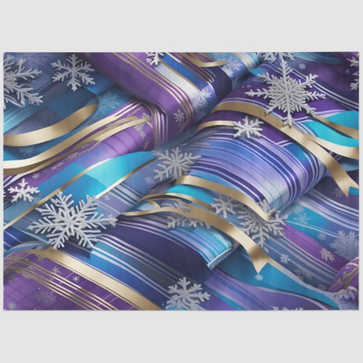 Winterkönigliches Elegantpapier Seidenpapier (Vorderseite)