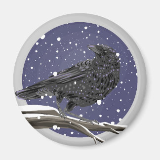 Winterkrähe Magnet
