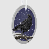 Winterkrähe Ornament (Vorderseite)