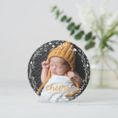 Winterkranke Feiertagskarte (Stehend Vorderseite)