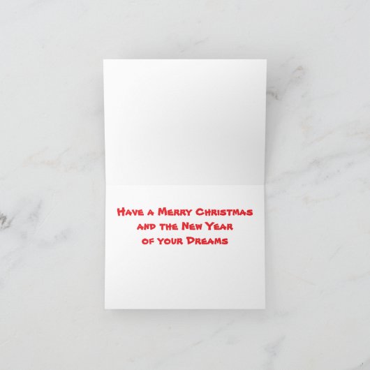 Winterkranz Feiertagskarte (Innenseite)