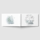 Winterkranz-Foliage Festliche Wasserfarben Hochzei Gästebuch (Voll)