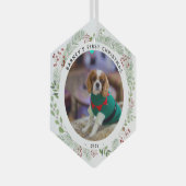 Winterkranz Foto der Begleiter Ornament Aus Glas (Vorderseite Rechts)