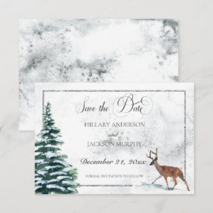 Winterkranz & Kardinal-Hochzeit Save The Date