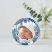 Winterkranz neues Baby Frohe Weihnachten (Stehend Vorderseite)