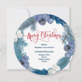 Winterkranz neues Baby Frohe Weihnachten (Rückseite)