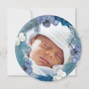 Winterkranz neues Baby Frohe Weihnachten