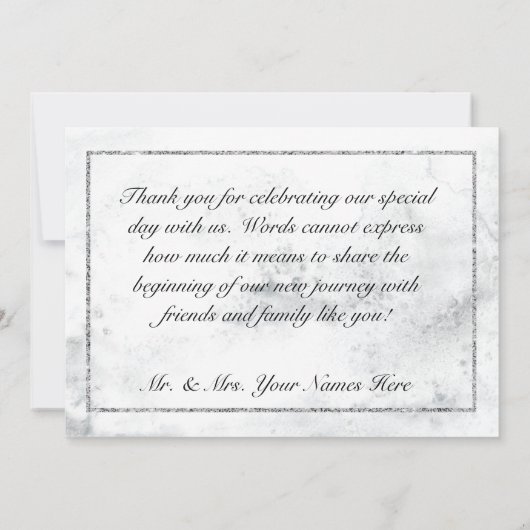 Winterkranz und Rote Kardinal Hochzeit Dankeskarte (Rückseite)