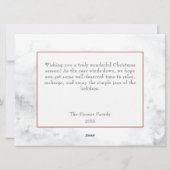 Winterkranz und Roter Kardinal Weihnachten (Rückseite)