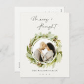 Winterkraut Merry & Bright Weihnachten Foto (Vorne/Hinten)