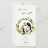 Winterkraut Merry & Bright Weihnachten Foto (Vorderseite)