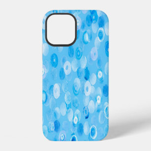 Winterkreise: Abstrakte Polka-Punkte. iPhone 12 Hülle