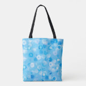 Winterkreise: Abstrakte Polka-Punkte. Tasche (Rückseite)