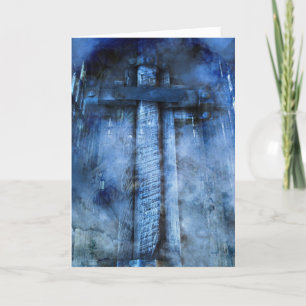 Winterkreuz Feiertagskarte