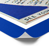 Winterkreuzfahrten der französischen Linie Poster (Ecke)