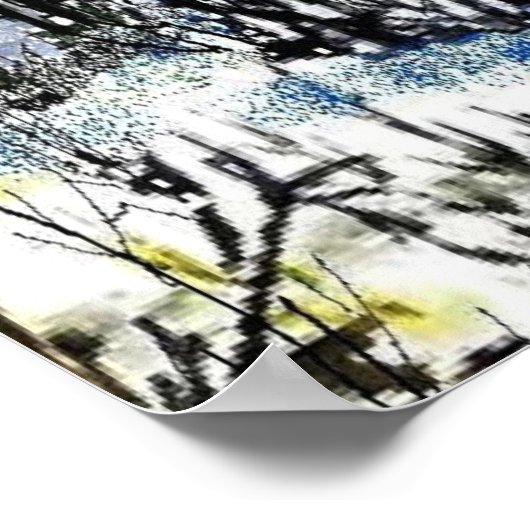 Winterkrieger und Elchposter Poster (Ecke)