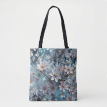 Winterkristall Frost Sakura Blossom Tasche