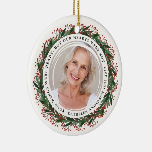 Winterkronenflüge waren fertig für Foto-Gedenkstät Keramik Ornament (Rechts)