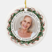 Winterkronenflüge waren fertig für Foto-Gedenkstät Keramik Ornament (Hinten)