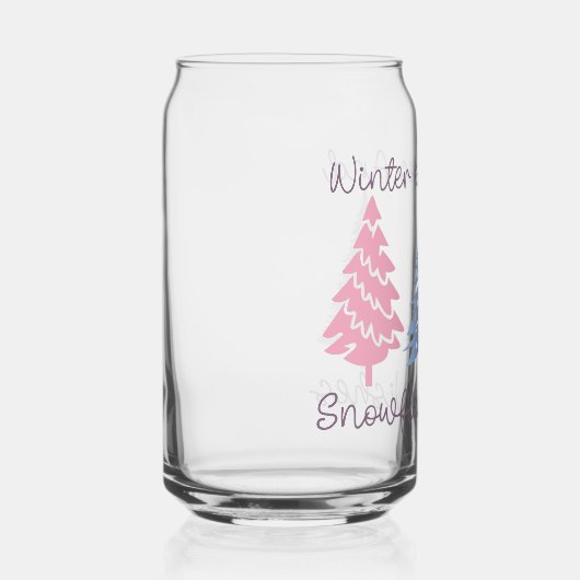 Winterküsse und Snowflake-Wünsche Dosenglas (Rechts)