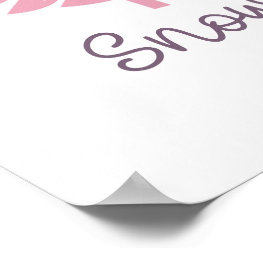 Winterküsse und Snowflake-Wünsche Poster (Ecke)